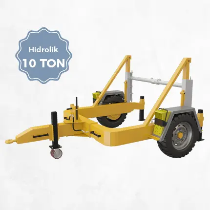 hidrolik kablo taşıma römorku 10 ton