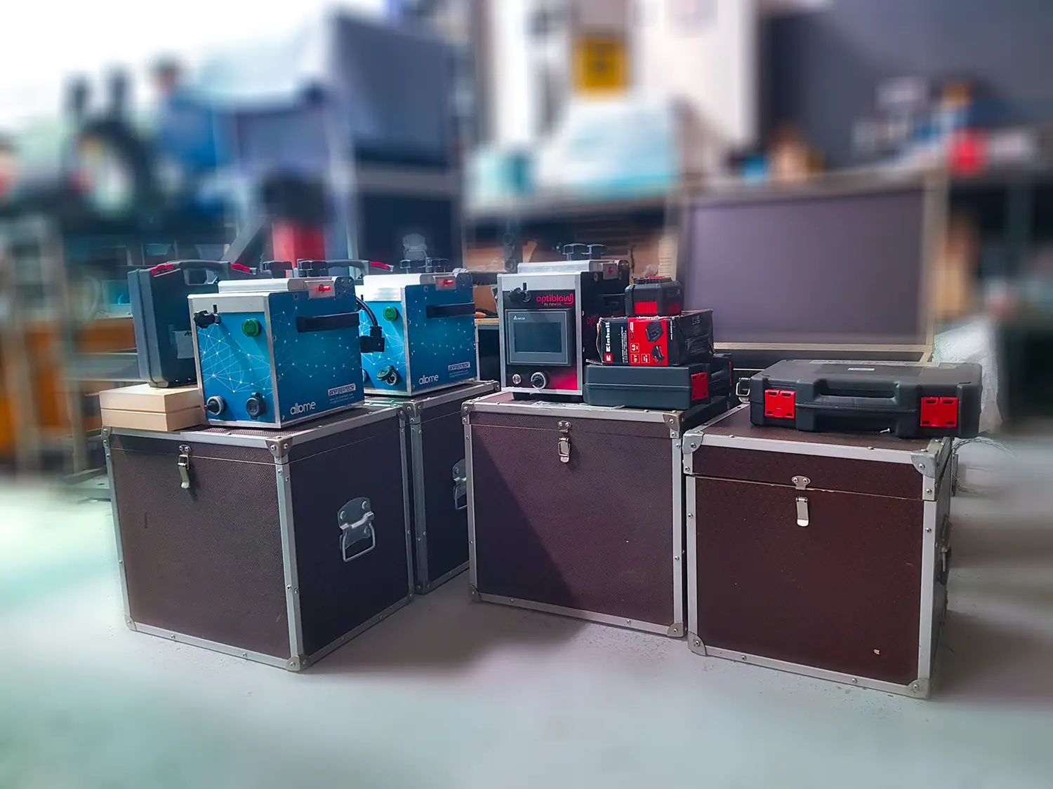 Cable Blowing Machine MicroSKY Protokoll and Dynosky