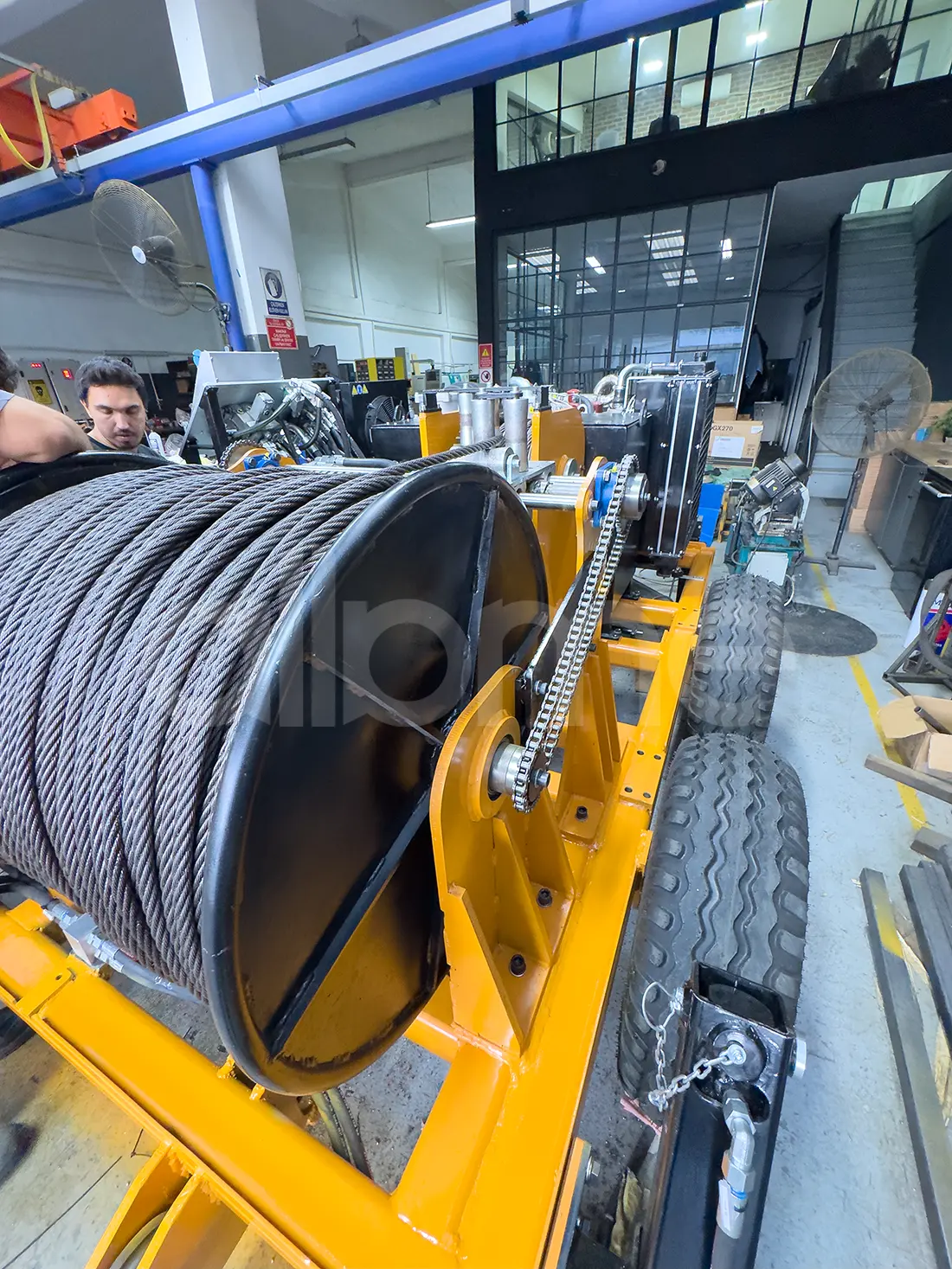 cable pulling machine 100 kn delivered to serbia