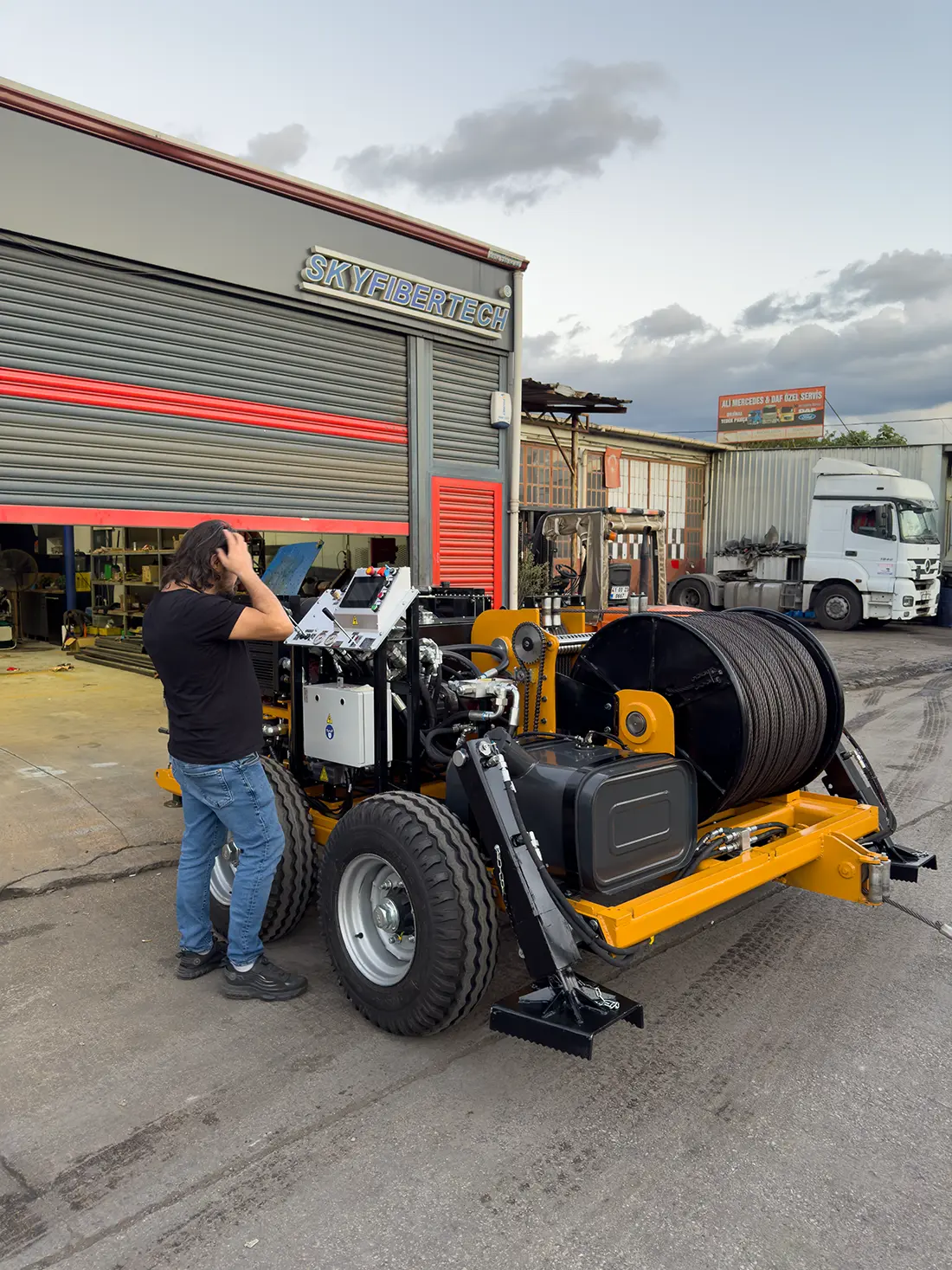 cable pulling machine 100 kn delivered to serbia