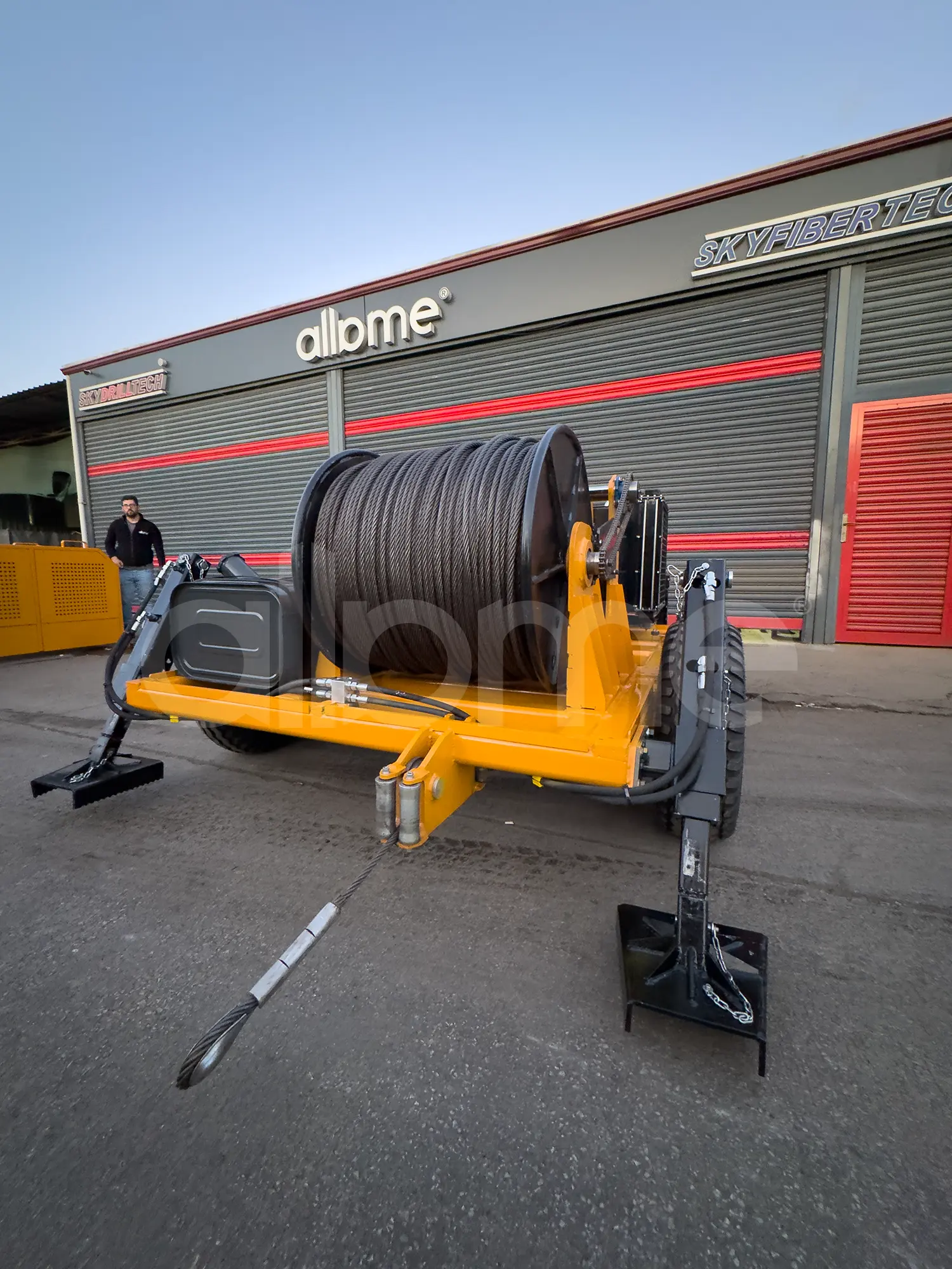cable pulling machine 100 kn delivered to serbia