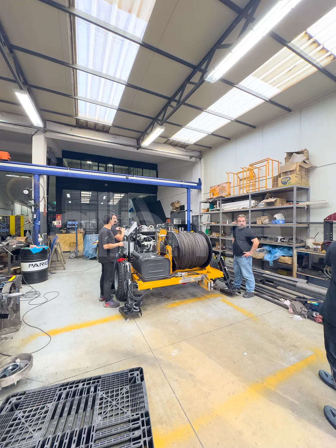 cable pulling machine 100 kn delivered to serbia